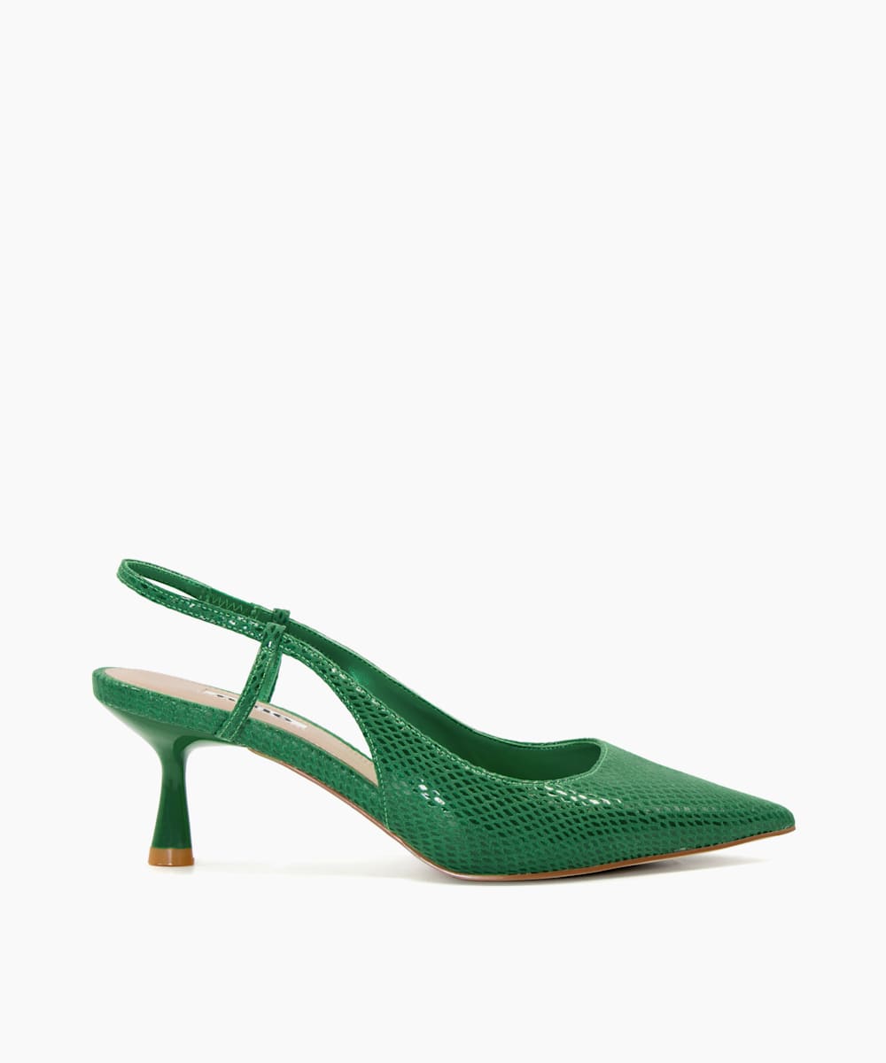 Green on sale shoes heels