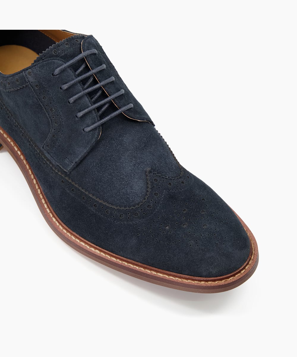 Leather and suede on sale brogues